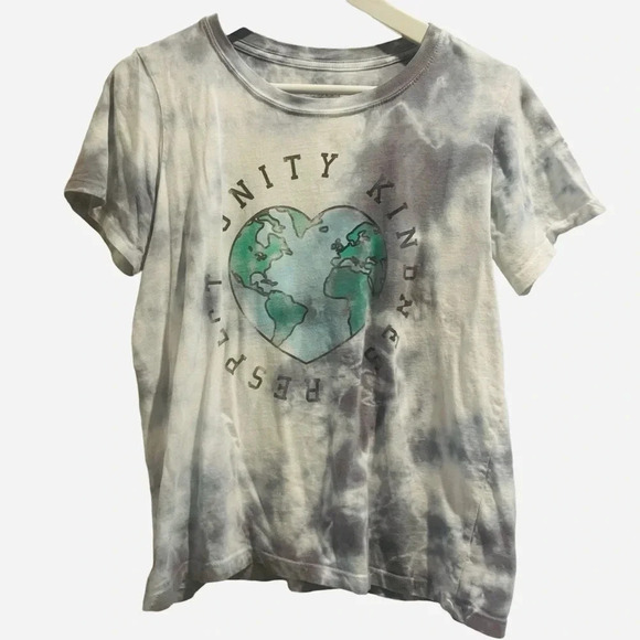 Unity Kindness Respect Size Small Might Fine Blue Tie Dye - Picture 1 of 4